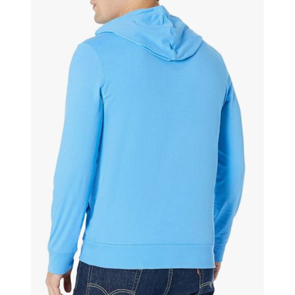 Lacoste Men's Long Sleeve Hooded Jersey Cotton T-Shirt Hoodie Argentine Blue S - Picture 3 of 3